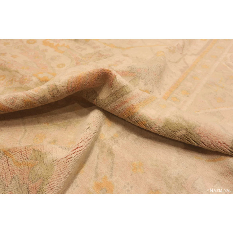 One-of-a-Kind Rectangle 11'6" X 15'" New Age Wool Area Rug in Yellow/Beige/Green