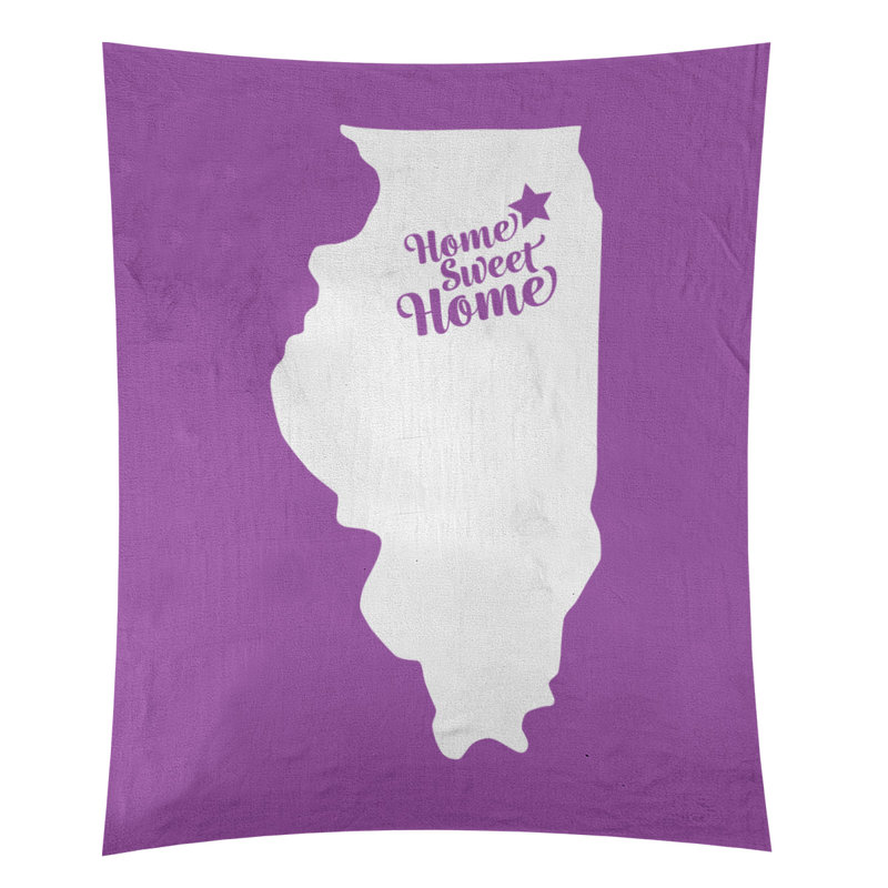 Tapisserie Home Sweet Aurora, H 80 po x l 68 po, Violet