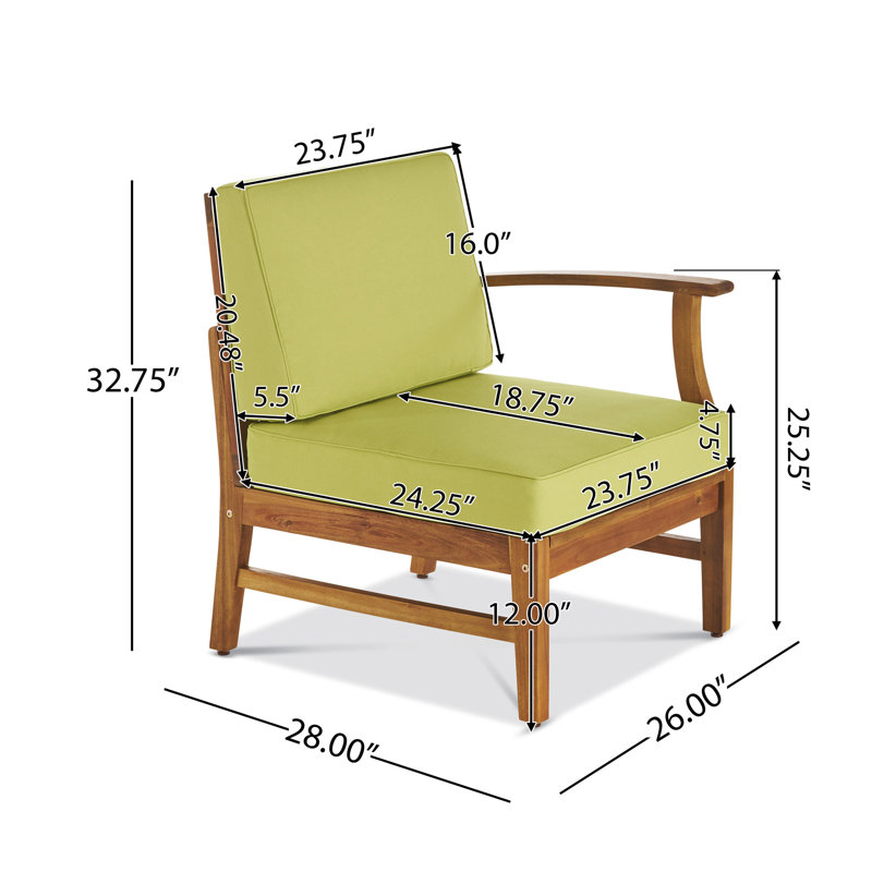 Fauteuil droit Perla
