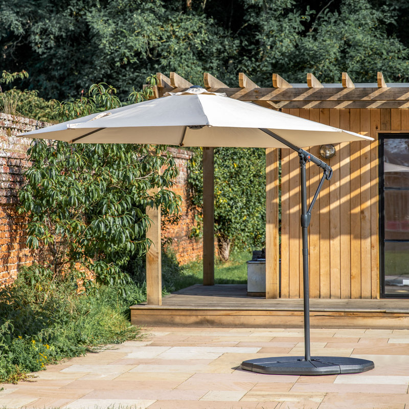 Antonion 293cm X 200cm Rectangular Cantilever Parasol, Cream