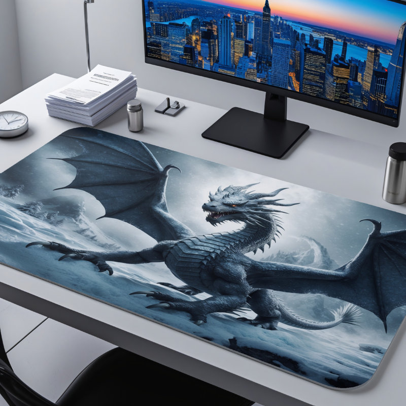 Polyester Desk Pad, 14.4x12.1