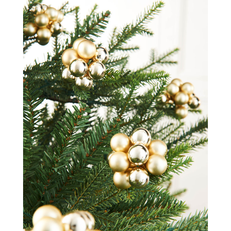 11cm Solid Colour Plastic / Acrylic Bauble, Pale Gold