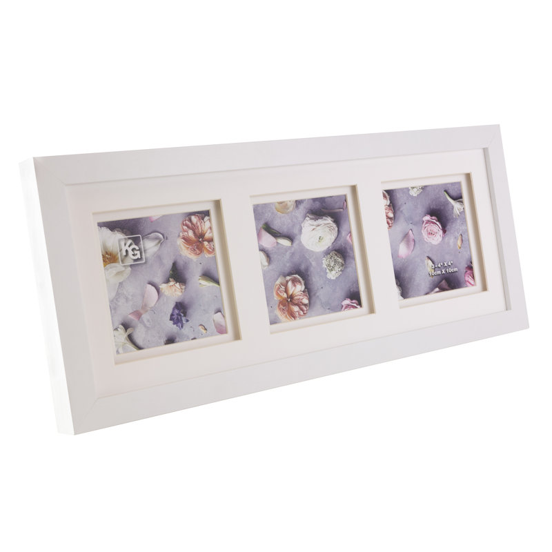 Cadre photo double tapis Fien, Blanc