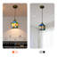 Luminaire suspendu en verre teinté 1 lumière Cottage