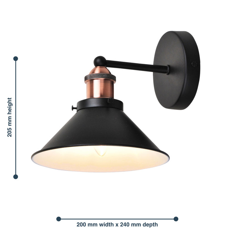 Grabowski LED Armed Sconce, Black
