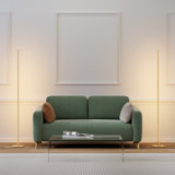 Hedden 58" Dimmable LED Corner Floor Lamp