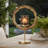 Jenyl Candle Holder, Elegant Round Frame, Gray-Copper Glass, 18 Inch-123774345