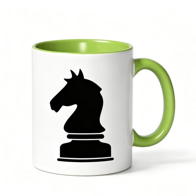 Chess Knight Horse Ceramic Coffee Mug Coffee Cup Tea Mug Birthday Gift Home Reusable Great for Holding Tea Milk.