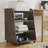 Record Player Stand Set with Storage for Living Room,Bedroom,Office,Turntable Stand End Table with Opened Storage, Audio Rack-122516226