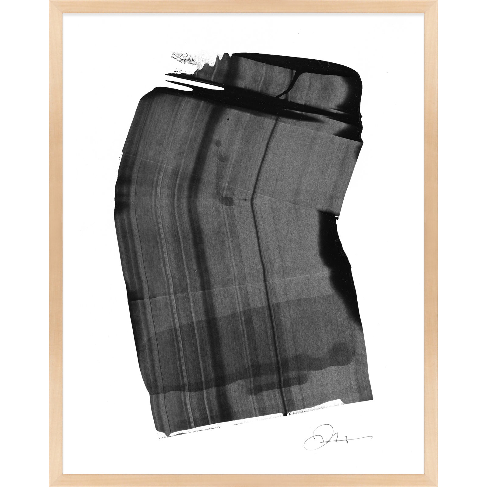 Brushstroke 1 by Jacques Pilon, Brown, 25" H x 20" W x 1.25" D