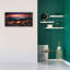 Art mural sur toile Gracesyn, "Campfire In Mountains At Sunset" par Rey Klimt-606603911
