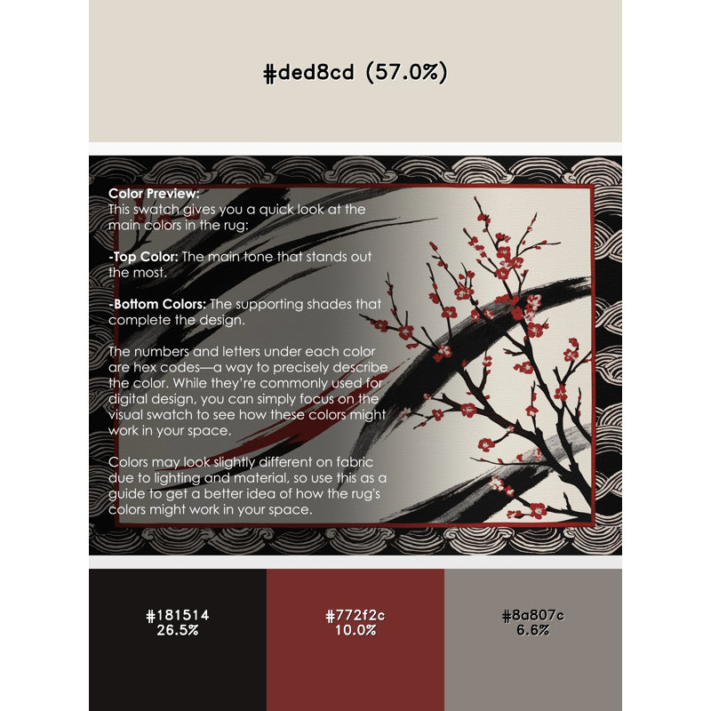 Cherry Breeze Rug, Round 7'