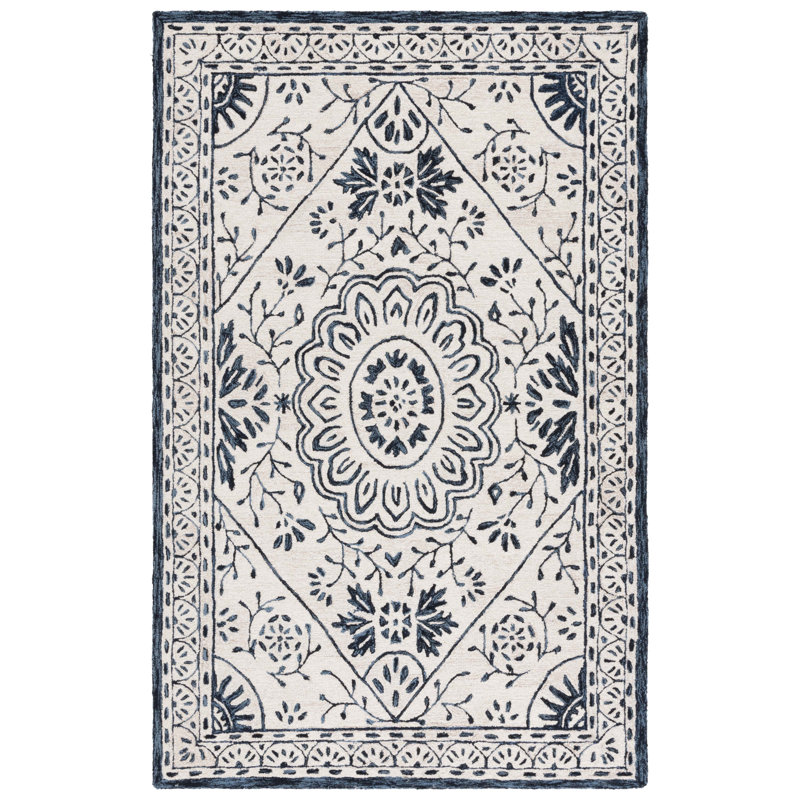 Metro 464 Hand Tufted Wool Pile Oriental Rug, Rectangle 8' x 10'