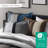 Boulder Striped Microsuede Plush Comforter Set in Farmhouse Style-102217715-102217720
