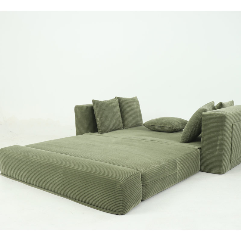 Canapé-lit pliant 76 po, Vert