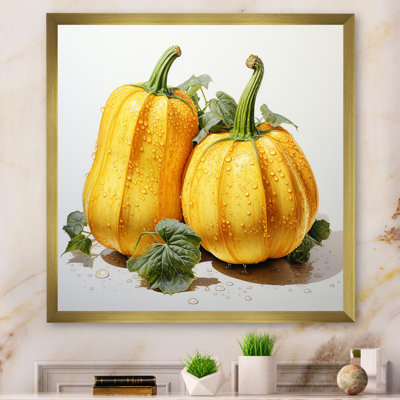 " Vegetable Golden Squash Pointillism "