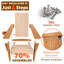 Chaises de foyer d'extérieur toutes saisons en plastique Adirondack HiPS-67750024