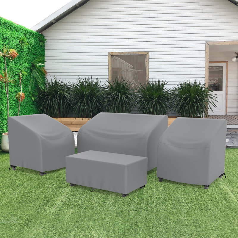 Outdoor Conversation Set Cover, Grey