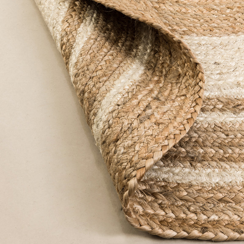 Kayleigh Hand-Braided Jute Area Rug , Round 7'