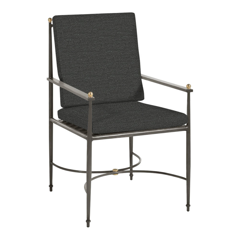 Roma Aluminum Arm Chair, No Welt, Perigold Ishi Anthracite