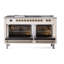 ILVE Nostalgie II 60 Dual Fuel Range, 5 Burners, Griddle, Frenchtop -1514149018-1514149103