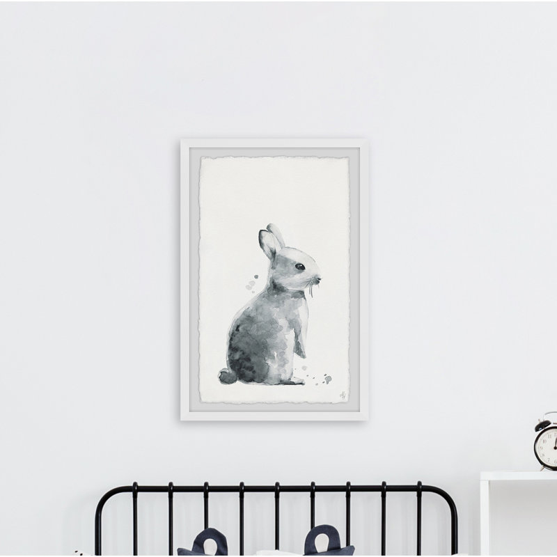 «Kellyville Melancholy Bunny», reproduction encadrée, H 24 po x l 16 po x P 1,5 po