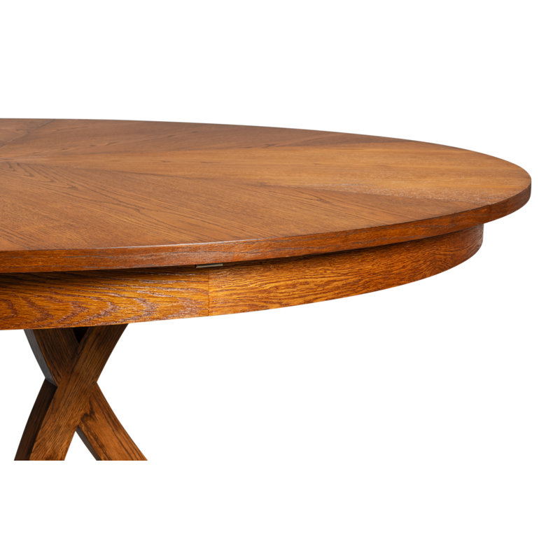 Casual Round Dining Table, 30"H x 55"L x 55"W, Tobacco Brown