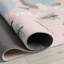 Tapis à motif de château de licorne rose / blanc 5 pi x 8 pi (5 pi 3 po x 7 pi 7 po) de style branche Everly-1146814774