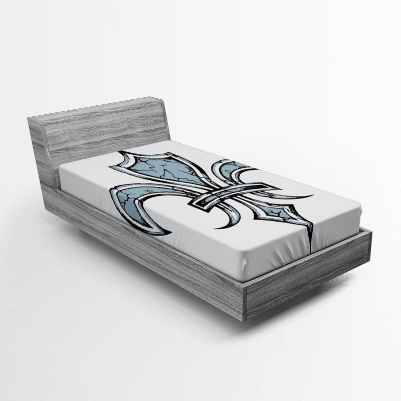Drap-housse fleur de lis, Simple