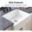 24'' L Single Bowl Fireclay Kitchen Sink