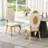 Kamien Solid Back Side Chair Dining Chair With Stainless Steel Legs-804848189-804848191