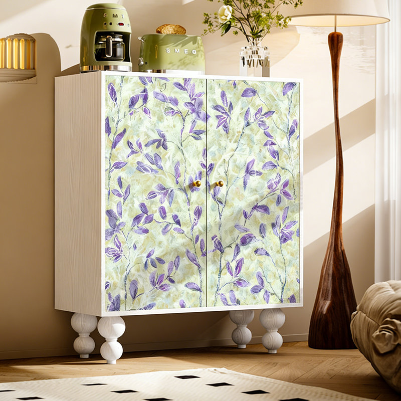 Armoire de rangement de salon en bois massif, Blanc