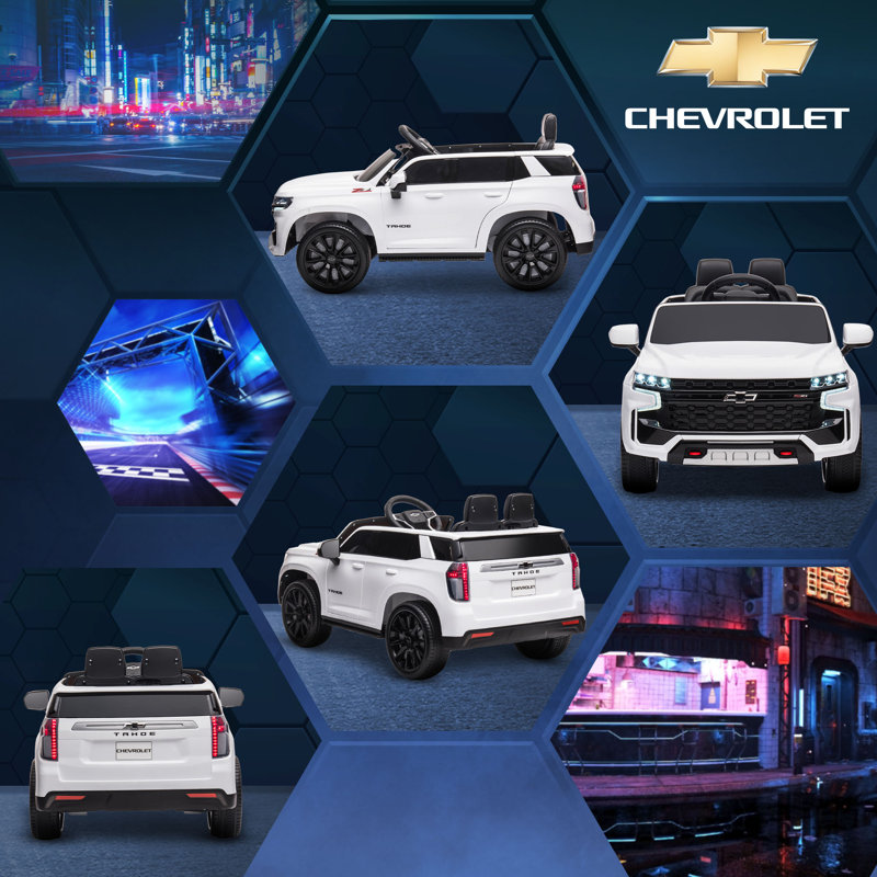 Aosom White 12V Electric Ride-On Car with Remote Control