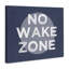 «No Wake Zone», art textuel surdimensionné sur fond texturé grunge par Daphne Polselli-69571300-69571309