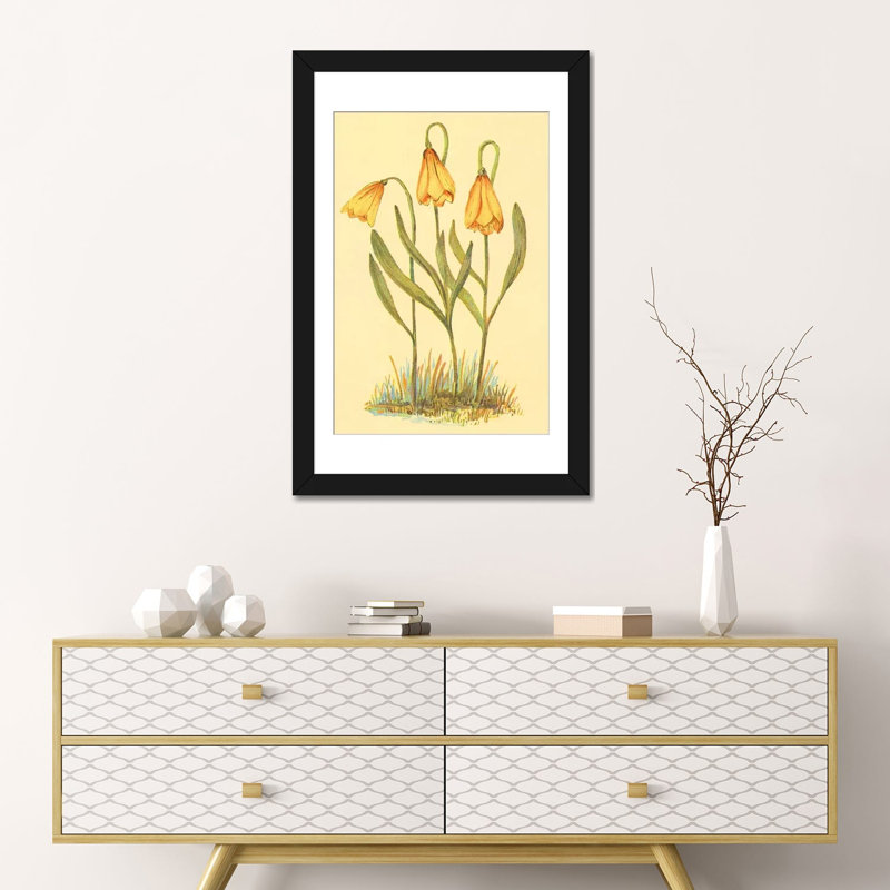 « fritillary », reproduction sur toile, H 32 po x l 24 po x P 1 po, Papier d'art encadré noir, Blanc