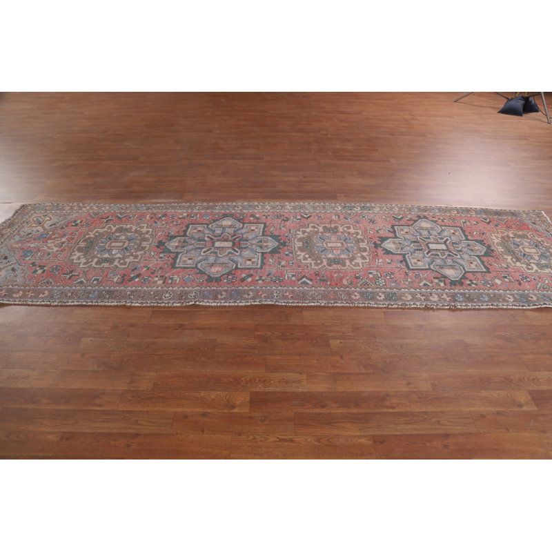 Tapis de couloir géométrique traditionnel 3 x 11