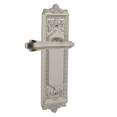 Nostalgic Warehouse Egg & Dart Plate Single Dummy with Fleur Lever