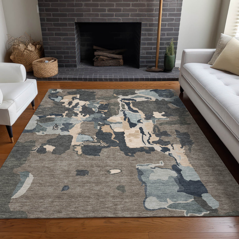  Tapis intérieur / extérieur lavable à la machine Chayden ACN1028, Rectangle 2 pi 6 po x 3 pi 10 po