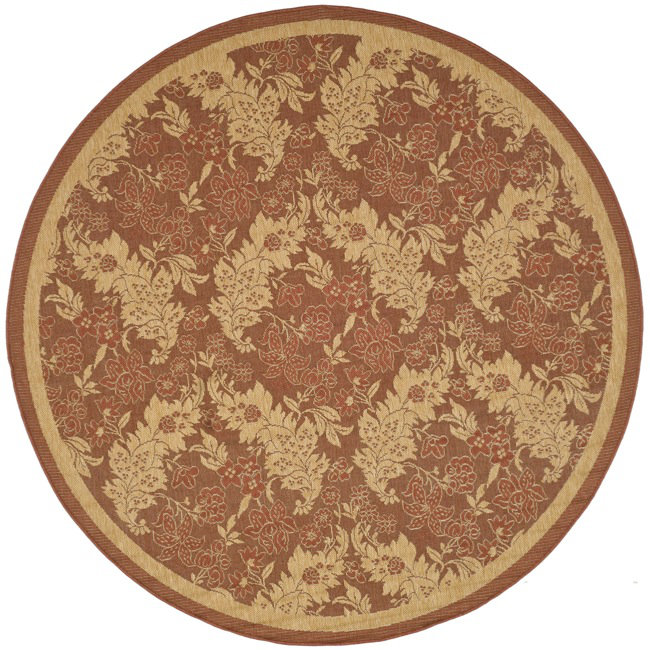 Weyauwega Performance Oriental Rug, Round 6'7"