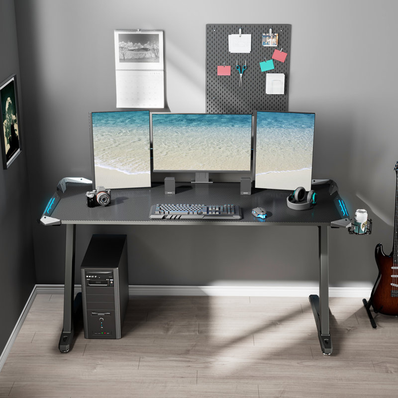 Metal Base Computer Desk, 78cm H x 153cm W x 60.5cm D