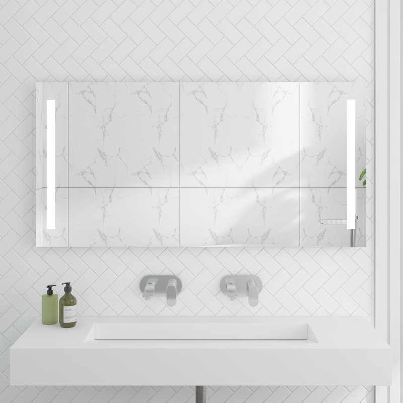 Miroir de salle de bain Luciana, 30 po x 60 po