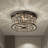 Antique Bronze 14-inch Flushmount Ceiling Lamp With Crystals
