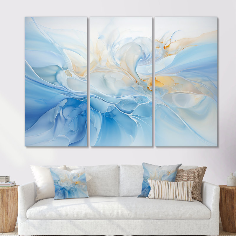Ensemble de salon Wall Art, Toile tendue, H 40 po x l 60 po x P 1 po