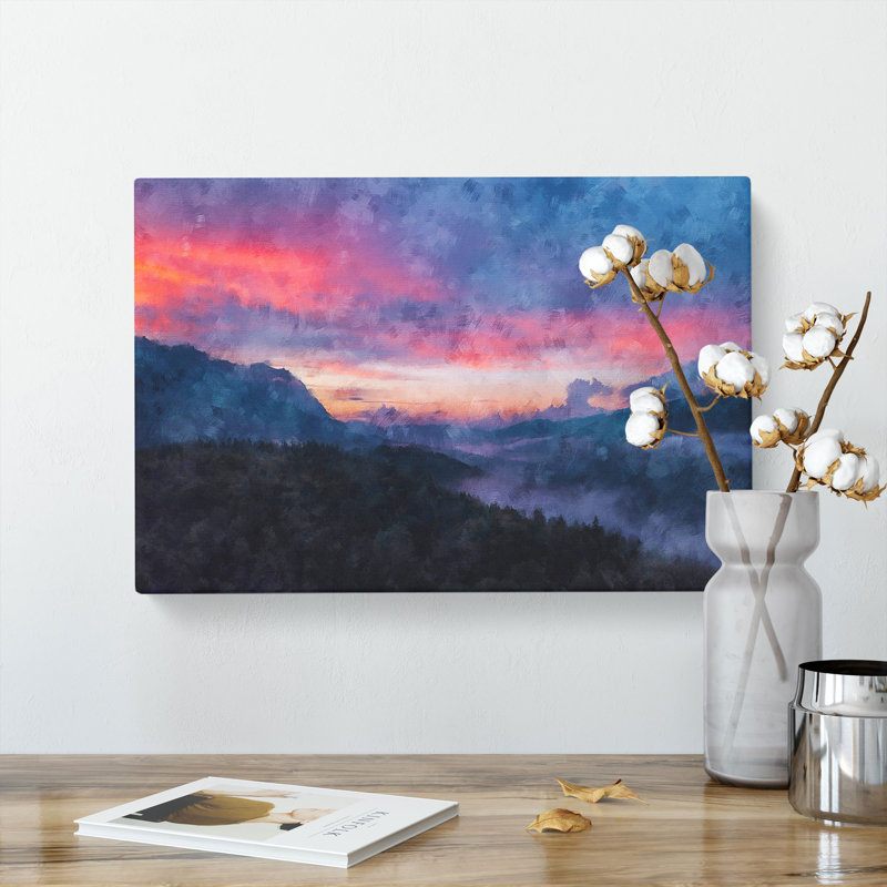 Mountain View Of Romania - Wrapped Canvas, 60cm H x 91cm W x 3cm D
