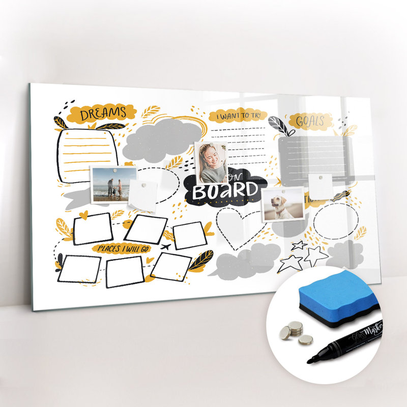 Magnetic Glass Dry Erase Board