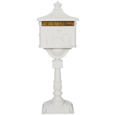 Boîte aux lettres en fonte d'aluminium, boîte aux lettres, couleur boîte aux lettres blanche