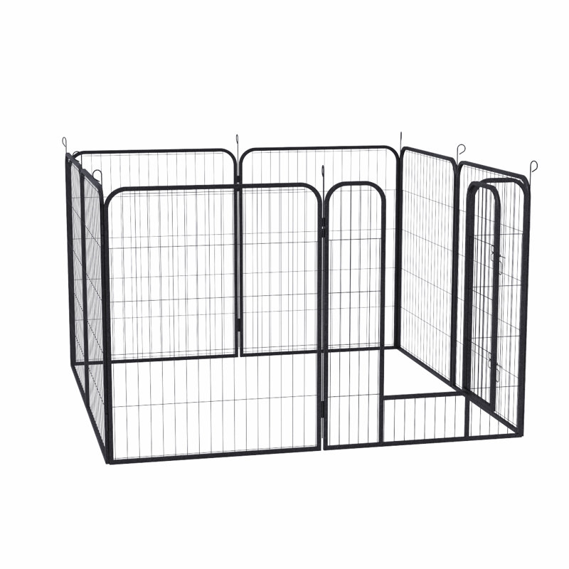 Bloomfield Dog Playpen 8 Panel Foldable Cat Puppy Exercise Pen Heavy-Duty Pet Fence, 60cm H x 80cm W x 240cm D