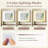 Vanity Desk with Mirror & Power Outlets Dressing Table with 3 Color lighting