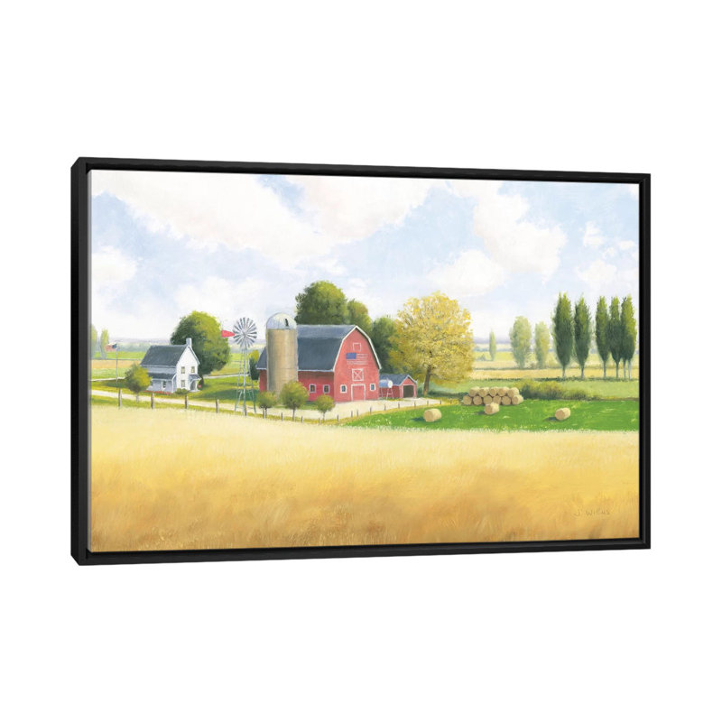 " Land Of The Brave " by James Wiens, 18" H x 26" W x 1.5" D, Black Framed Canvas, No Mat
