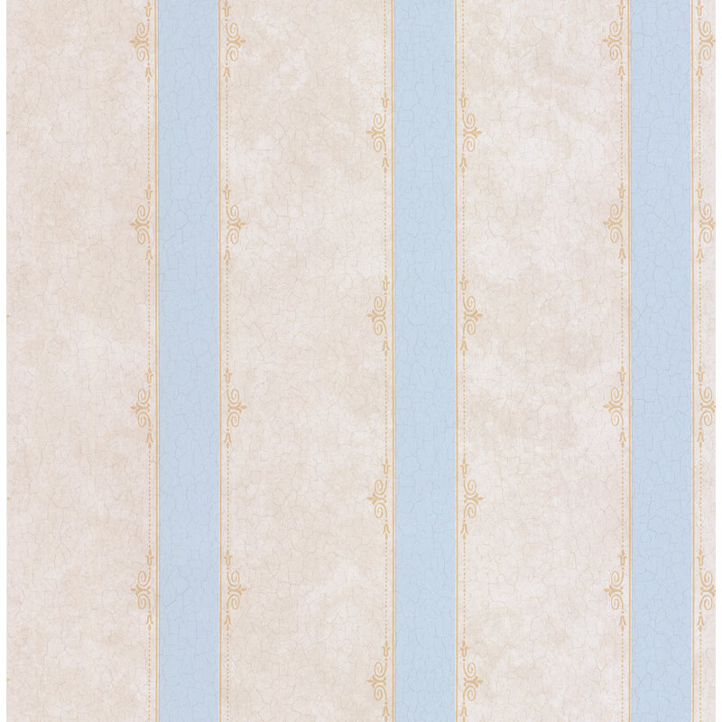 Dolphin Stripe 10m x 53cm Wallpaper Roll, Blue